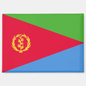 Nationale vlag van Eritrea Rechthoekige magneet (Voorkant)