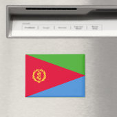 Nationale Vlag van Eritrea Rectangle magneet (Insitu (Vaatwasser))