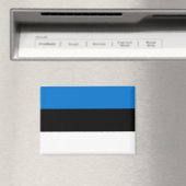 Nationale Vlag van Estland Rectangle magneet (Insitu (Vaatwasser))