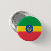 Nationale vlag van Ethiopië Ronde Button 3,2 Cm (Voorkant /achterkant)