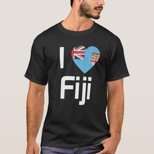 Nationale vlag van Fiji souvenir voor mannen 1 T-shirt (Voorkant)