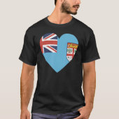 Nationale vlag van Fiji souvenir voor mannen 4 T-shirt (Voorkant)