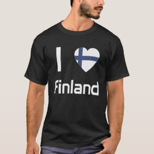 Nationale vlag van Finland aandenken voor mannen T-shirt