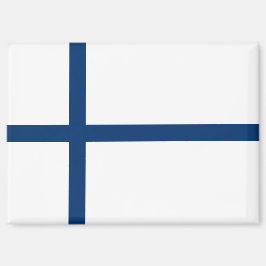 Nationale vlag van Finland Rechthoekige magneet