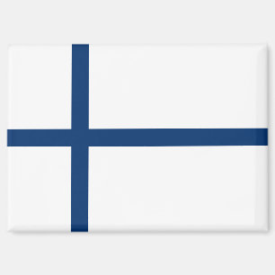 Nationale vlag van Finland Rechthoekige magneet