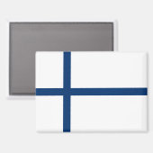 Nationale vlag van Finland Rechthoekige magneet (Voorkant / Achterkant)