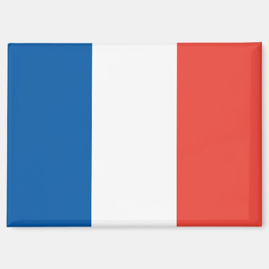 Nationale vlag van Frankrijk Rectangle Magnet (Voorkant)