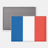 Nationale vlag van Frankrijk Rectangle Magnet (Voorkant / Achterkant)