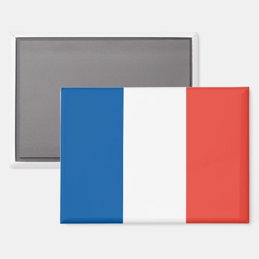 Nationale vlag van Frankrijk Rectangle Magnet (Voorkant / Achterkant)