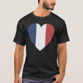 Nationale vlag van Frankrijk souvenir voor manneli T-shirt (Voorkant)