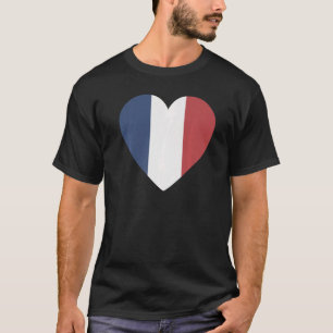 Nationale vlag van Frankrijk souvenir voor mannen T-shirt