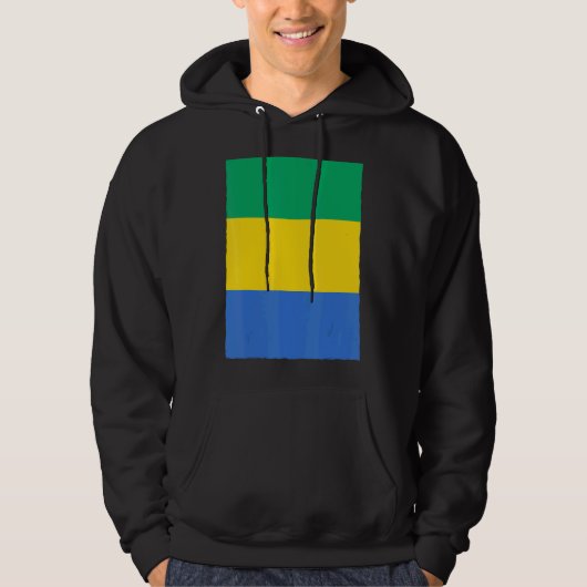 Nationale vlag van Gabon Hoodie (Voorkant)