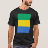 Nationale vlag van Gabon T-shirt (Voorkant)