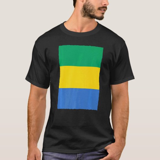 Nationale vlag van Gabon T-shirt (Voorkant)