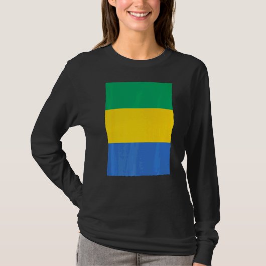 Nationale vlag van Gabon T-shirt (Voorkant)