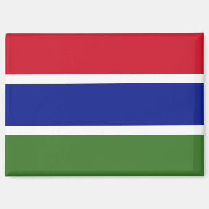 Nationale Vlag van Gambia Rectangle magneet