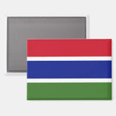 Nationale Vlag van Gambia Rectangle magneet (Voorkant / Achterkant)