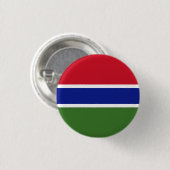 Nationale vlag van Gambia Ronde Button 3,2 Cm (Voorkant /achterkant)