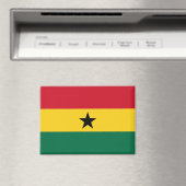 Nationale Vlag van Ghana Rectangle magneet (Insitu (Vaatwasser))
