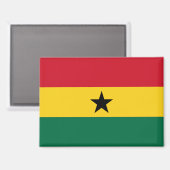 Nationale Vlag van Ghana Rectangle magneet (Voorkant / Achterkant)