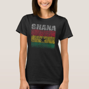 Nationale vlag van Ghana souvenir voor mannen 7 T-shirt