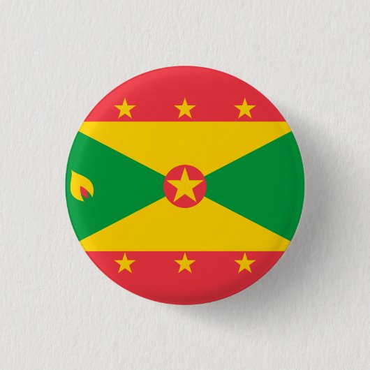 Nationale vlag van Grenada Ronde Button 3,2 Cm (Voorkant)