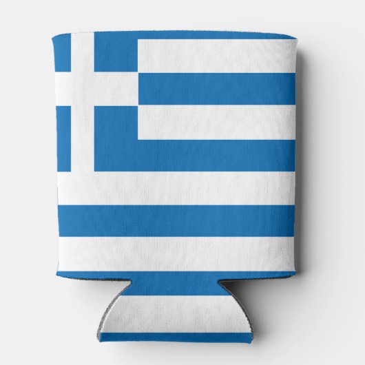 Nationale vlag van Griekenland Blikjeskoeler (Achterkant)