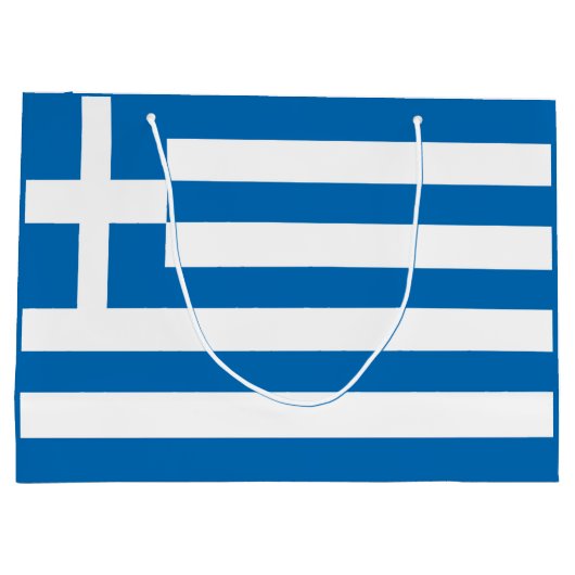Nationale vlag van Griekenland Groot Cadeauzakje (Achterkant)