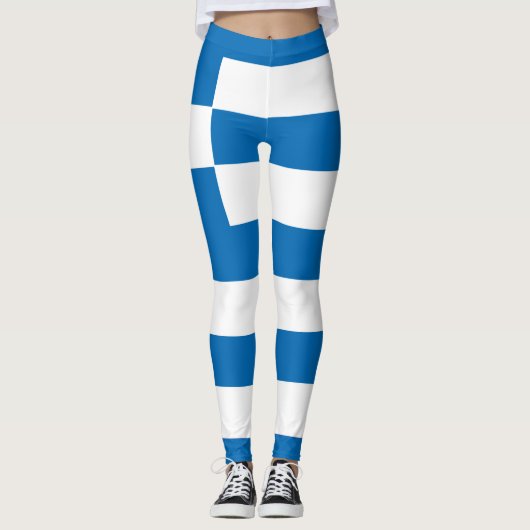Nationale vlag van Griekenland Leggings (Voorkant)