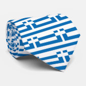 Nationale vlag van Griekenland Stropdas (Opgerold)
