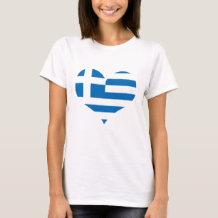 Nationale vlag van Griekenland T-shirt