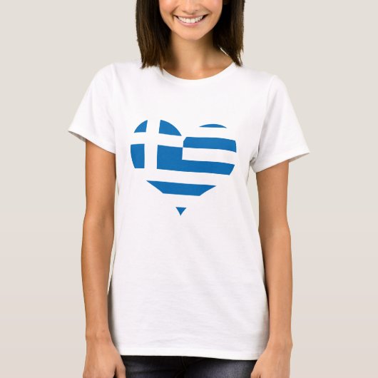 Nationale vlag van Griekenland T-shirt (Voorkant)