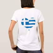Nationale vlag van Griekenland T-shirt (Achterkant)