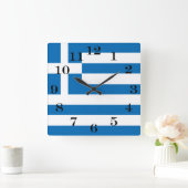 Nationale vlag van Griekenland Vierkante Klok (Huis)