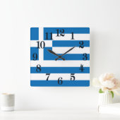 Nationale vlag van Griekenland Vierkante Klok (Huis)