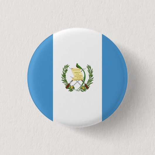 Nationale vlag van Guatemala Ronde Button 3,2 Cm (Voorkant)