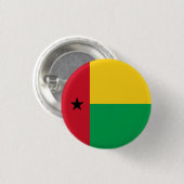 Nationale vlag van Guinee-Bissau Ronde Button 3,2 Cm (Voorkant /achterkant)
