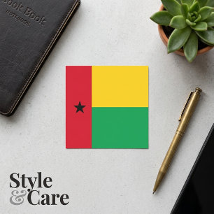 Nationale vlag van Guinee-Bissau Vierkante Sticker