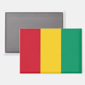 Nationale vlag van Guinee Rectangle Magnet (Voorkant / Achterkant)