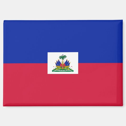 Nationale Vlag van Haïti Rectangle magneet (Voorkant)