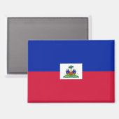 Nationale Vlag van Haïti Rectangle magneet (Voorkant / Achterkant)