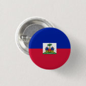 Nationale vlag van Haïti Ronde Button 3,2 Cm (Voorkant /achterkant)
