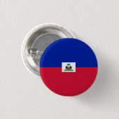 Nationale vlag van Haïti Ronde Button 3,2 Cm (Voorkant /achterkant)
