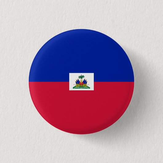 Nationale vlag van Haïti Ronde Button 3,2 Cm (Voorkant)