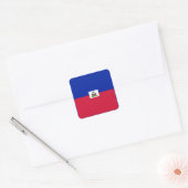 Nationale vlag van Haïti Vierkante Sticker (Envelop)