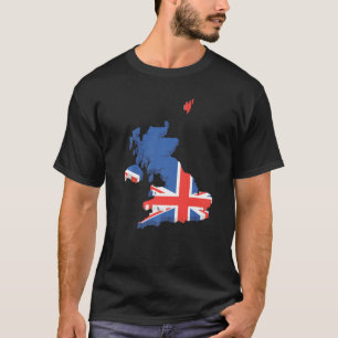 Nationale vlag van het Britse souvenir voor mannen T-shirt