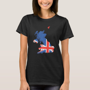 Nationale vlag van het Britse souvenir voor mannen T-shirt