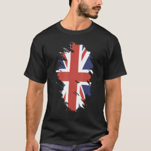 Nationale vlag van het Britse souvenir voor mannen T-shirt