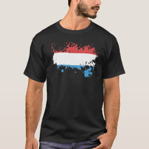 Nationale vlag van het Luxemburgse souvenir voor m T-shirt