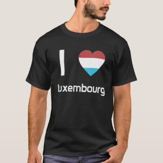 Nationale vlag van het Luxemburgse souvenir voor m T-shirt